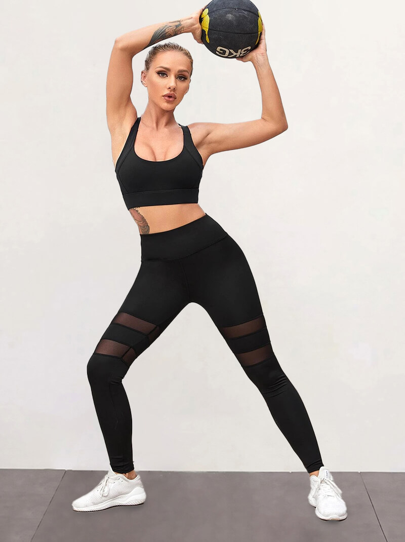 Nileton Sport Leggings Pants Dantel Black (2)